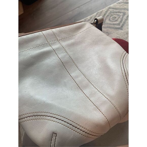 Coach crossbody white purse bag leather - Picture 7 of 7